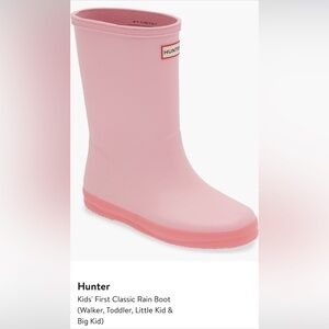 Hunter first Kids classic Boot Pink